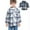 Blue, variant on Edvintorg Toddler Girl Fall Clothes Plaid Flannel Shirt Jacket Long Sleeve Shacket Baby Boys Girls Shirt Coat Outwear 3M-6Y Boys Jackets