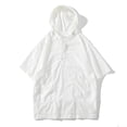 thumbnail image 2 of Mens Camisas de Verano Manga Corta con Capucha con Bolsillo Deportes Casuales, Camiseta Superior para Al Aire Libre Y Diario, 2 of 9