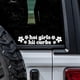 thumbnail image 1 of Hot Girls Hit Curbs With Small Stars Vinyl Decals And Stickers Car Styling Vinyl Windows Bumper Decoration Labels, 1 of 4