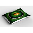 thumbnail image 2 of Ambesonne Eye Pillow Sham 2 Pack, Vibrant Realistic Reptile, 36"x20", Green Orange Grey, 2 of 3