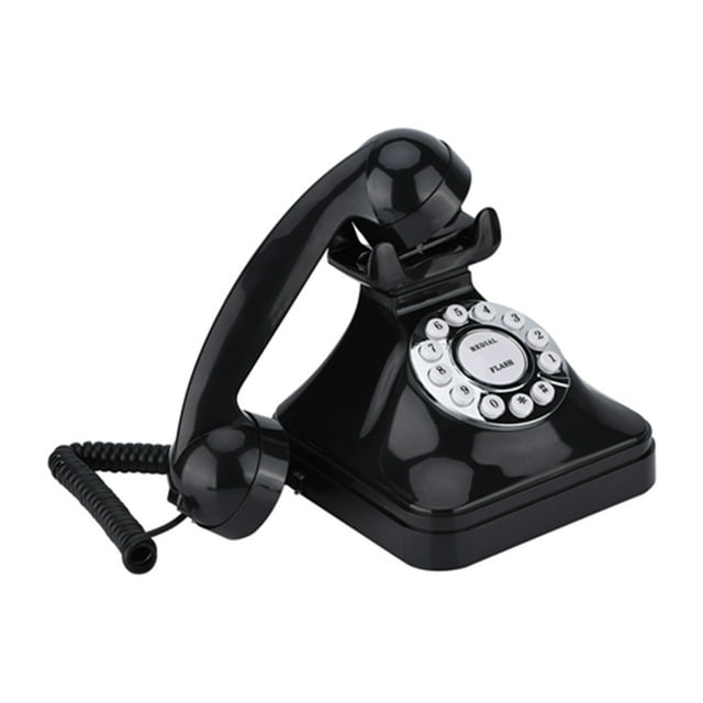 Telephone, Landline Phone, Black Phone One-Line Operation Phone, Indoor For Home For Decoration