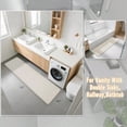 thumbnail image 2 of Bathroom Runner Rugs 72x24 Non Slip Washable Memory Foam Bath Mat er Soft Water Absorbent Hallway Carpet for Vanity Tub Shower Cream, 2 of 4