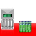thumbnail image 5 of Battery Charger With 4 Slots Smart Battery Charger For Aa / Aaa Nicd Nimh Rechargeable Batteries Lc, 5 of 5