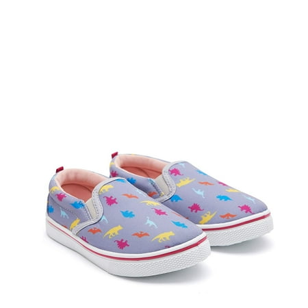 

K KomForme Kids Purple Dinosaur Casual Canvas Shoes Size 7 Toddler Boy
