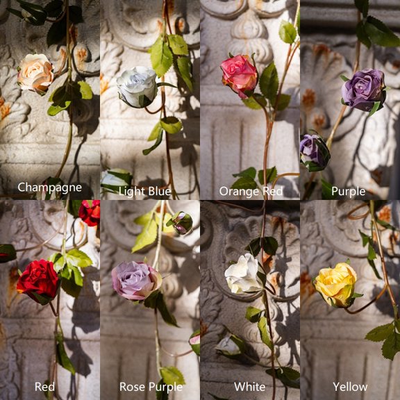 Artificial Rose Vine 55" Long