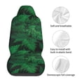 thumbnail image 5 of Sikiie Green Leave Fern Car Seat Protector 2 Pack Car Seat Cushion Mat, Car Seat Covers for SUV, Truck, Van, 5 of 7