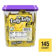 Laffy Taffy Banana Taffy Candy, 0.34 Oz, 145 Count Tub