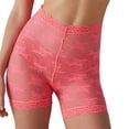 thumbnail image 5 of Douhoow Women Lace Shorts Sheer Cover ups Shorts Summer Solid Color Anti-Chafing High Waist Panties, 5 of 7