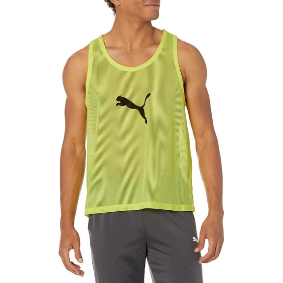 PUMA mens Bib Shirt, Fluorescent Yellow, Medium US