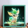 thumbnail image 2 of Hilo Algodón Ecológico Bordado Punto Cruz Pok Mon Eevee Impreso 11CT 40x40cm, 2 of 9