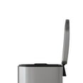 thumbnail image 3 of Garvee 2.6 Gallon Step-on Trash Bin with Lid, 12.6 x 7.32 x 15.28", for Bathroom, Silver, 3 of 10