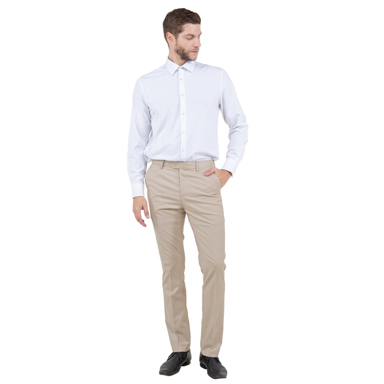 custom fit dress pants The Dark Navy Brushed Cotton Richmond Dress Chino Custom Pant main image 1