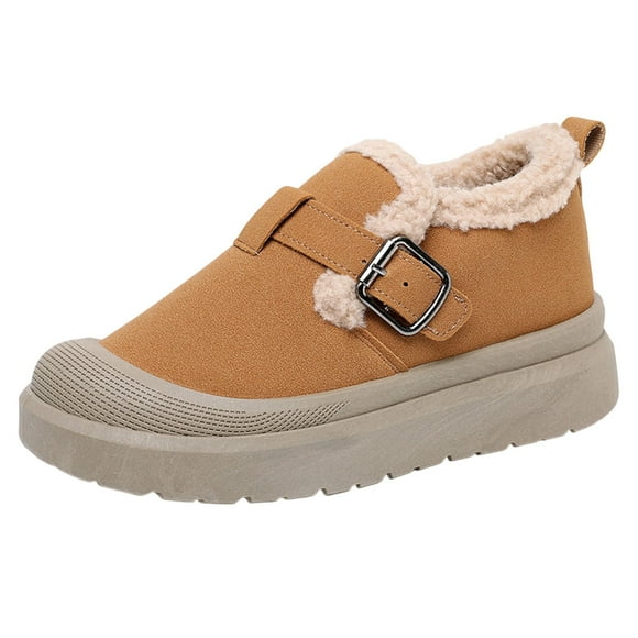 RXMEKW Womens Snow Boots, Trendy Warm Boots with Fleece Lining