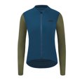 thumbnail image 3 of RISESBIK Ropa de ciclismo de invierno para mujer Maillot de ciclismo de polar térmico con bolsillo con cremallera Chaqueta de ciclismo Softshell a prueba de viento para mujer, 3 of 5