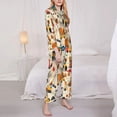 thumbnail image 3 of Balery construction road work landscape Conjunto de Pijama con Estampado para Mujer, Conjunto de Dos Piezas con Manga Larga, Ropa de Dormir Suave con Bolsillos, Pijamas Cómodos-X-Large, 3 of 7