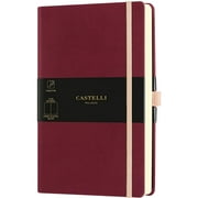Castelli QC825-002 Aquarela A5 Notebook, Blank, Black Cherry
