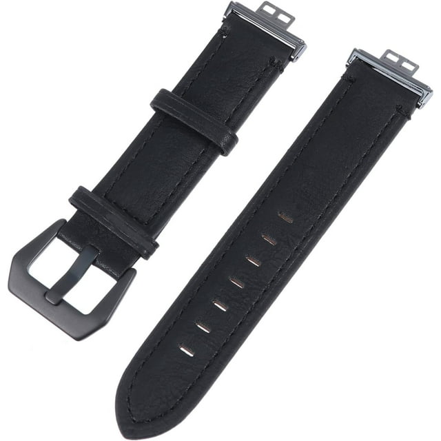Huggegwe Bracelet en Cuir Véritable Acier Inoxydable UA824-1174