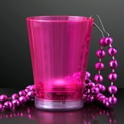 FlashingBlinkyLights Light Up Shot Glass on Party Beads