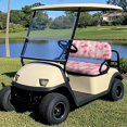 thumbnail image 3 of Pzuqiu Golf Print Golf Seat Covers for Cart Universal Golf Cart Seat Towel Blanket for EZGO TXT RXV Comfortable Breathable Easy to Install Golf Seat Cover, 3 of 7