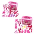 thumbnail image 1 of Juego de juguetes de maquillaje para niños, simulación de peluquería, cosmética, E65D, 1 of 3