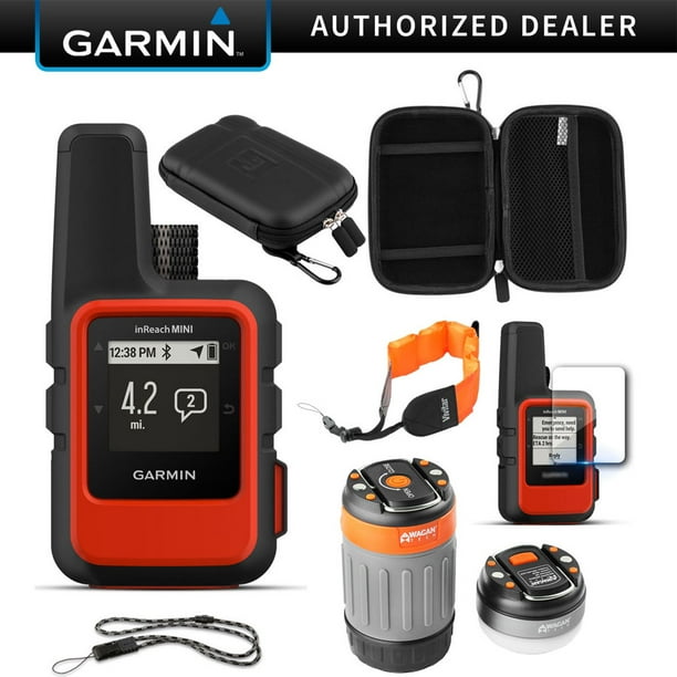Garmin inReach Mini GPS (Orange) with Accessories Bundle