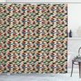 thumbnail image 1 of Ambesonne Geometric Shower Curtain, Colorful Squares Grid, 69"Wx75"L, Multicolor, 1 of 3