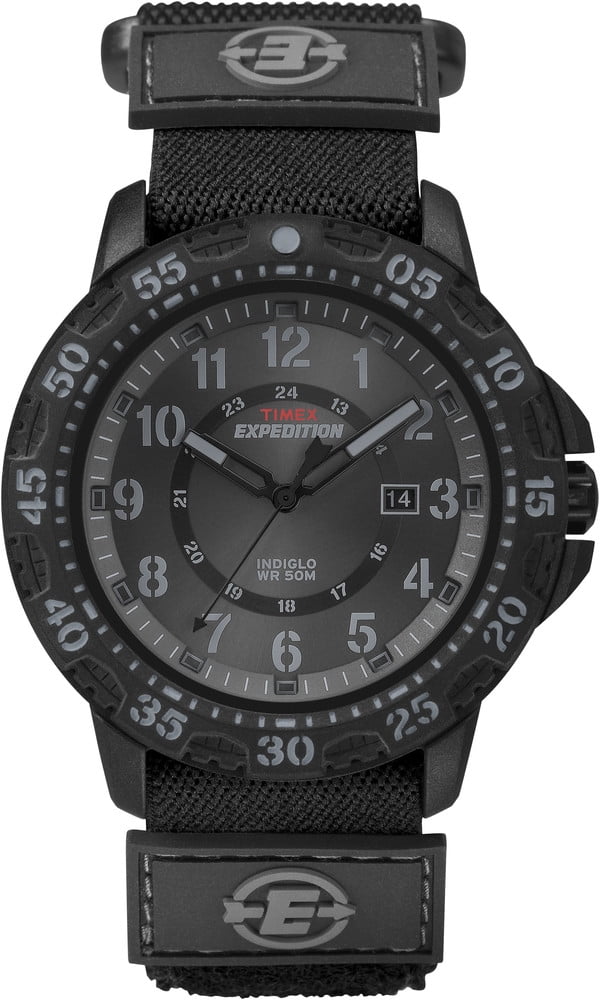 Timex Men's Expedition Gallatin Watch, Black Fast Wrap Nylon Strap