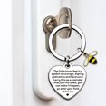 thumbnail image 3 of Bangcool Teacher Keychain Fashion Heart Cute Bee Pendant Keychain Inspirational Keychain, 3 of 8