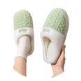 thumbnail image 3 of Slippers for Women,Lined Indoor Slippers Warm Shoes With Soft Comfortable Sole For Winter Home Wear,Womens Slippers,Green,36, 3 of 7