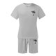 thumbnail image 3 of Conjunto de Sudadores de Hombres Impresión Casual Deportes de Manga Corta Cuello Redondo, Traje de Deporte de 2 Piezas con Pantalones de Corredores de Cintura Elástica, 3 of 3