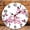 Floral Clock, variant on 12 Inch Wall Clock, Witches Dancing Wooden Round Wall Clocks with Silent Non-Ticking Quartz Movement, Battery Operated, Art Decor Hanging Clock for Kitchen, Bathroom, Bedroom, Living Room