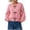 Pink, variant on Women's Round Neck Toggle Button Knit Cardigan,Casual Long Sleeve Cropped Outerwear ,Women's S-XL