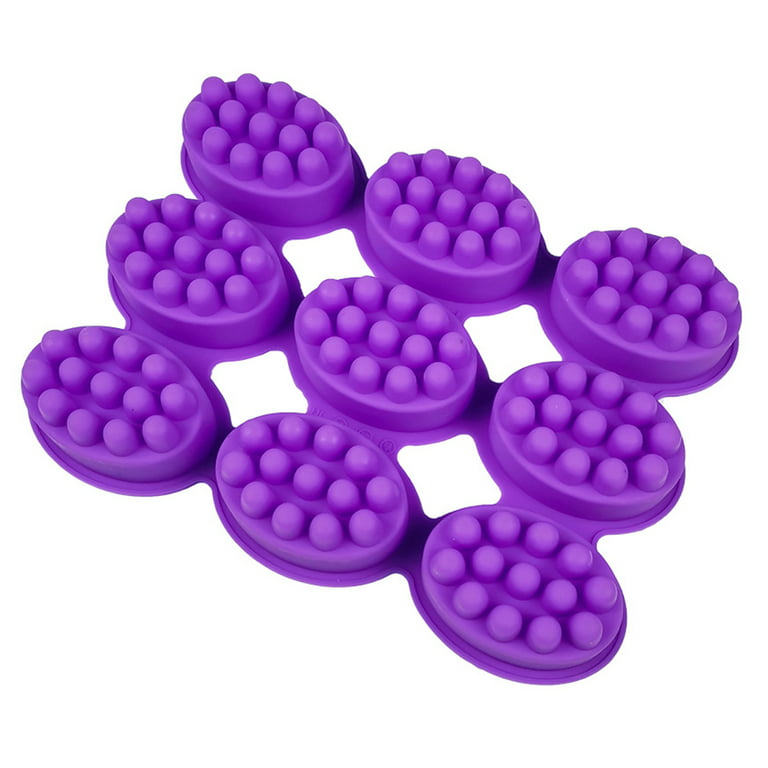Silicone Soap Mould Used to Make Soap Table Silicone Mold for 3d Molds for  Soaps Bath Bomb Mould Making Kit Round and Square SEISSO Purple 