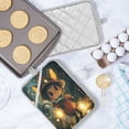 thumbnail image 5 of Two Pieces Of Square Heat Insulation Pad Oven Mitts 7x9.8 Inch Oven Microwave Kitchen Cooking Baking Super Lovely Travel Cat, 5 of 7