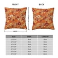 thumbnail image 2 of Pofeuu Hippie Flower Print Double-sided plush pillowcase Square Throw Pillow Covers Pillows Cover for Living Room Bedroom Sofa Couch Cushion Cover（No pillow core）-12"x12", 2 of 7