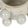 thumbnail image 4 of Bloomingville 4.25 Inches Round Stoneware Planter with Orbs and Reactive Glaze, Holds 3 Inches Pot, Speckled Cream, 4 of 4