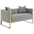 thumbnail image 4 of Coaster Company Eastbrook Sofa Set 2 Piece Glam Wood Glamorous and stylish Best for Living Room Gray, 4 of 8