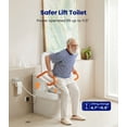 thumbnail image 5 of Electric Raised Toilet Seat, Electric Toilet Seat Lift, Powered Toilet Seat Riser with Handles, Toilet Lift Seat for Elderly, Support to 330LBS, AX12, 5 of 14