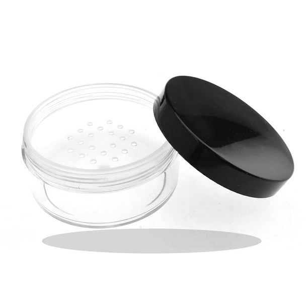Hahiyo 3 Unids 30 Ml/1 Oz Contenedor De Polvo De Viaje Vacío De Plástico Pequeño Polvo Suelto Estuche Compacto Tarro De Cosméticos De Maquillaje Caja De Polvo Recargable Sin Fugas Soporte De Polvo Con