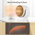 thumbnail image 3 of Ventilador caliente Irfora Calentador de ventilador Calentador eléctrico de 800 W Calentador de ahorro de energía Función de circulación de aire Protección contra sobrecalentamiento e inclinación Irfora Ventilador caliente, 3 of 7