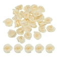 thumbnail image 1 of Unique Bargains Mini Satin Ribbon Roses Tiny Fabric Flowers Embellishments Rosettes Applique Beige 30 Pcs, 1 of 5