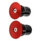 thumbnail image 3 of 2 tapones de manillar de bicicleta de aleación de aluminio de repuesto rojo sin marca, 3 of 9