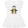 thumbnail image 3 of Inktastic Cute Penguin, Penguin With Striped Scarf Girls Toddler Dress, 3 of 5