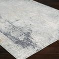thumbnail image 6 of Uttermost Paoli 108x147" Modern Viscose Fabric Rug in Light Gray/Charcoal, 6 of 6