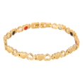 thumbnail image 1 of Brazalete magnético de acero de titanio, pulsera de regalo de estilo romántico con iones negativos de germanio, pulsera para hombres y mujeres, 1 of 5