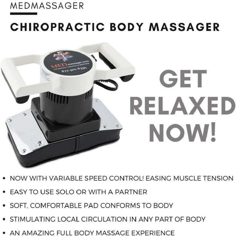 MedMassager Therapeutic Body Massager MMB01 Chiropractic, 2 Speed  Oscillating Handheld 