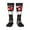 2 Black-1, variant on Fierce Red Viper Graphic Art Knee Socks, High Socks Long Stretchy Sock Women Knee High Stocking, Long Socks for Women