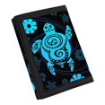 thumbnail image 2 of Chririnla Hawaiian Tribal Sea Turtle & Hibiscus Floral Pattern Children's Wallet, Polyester Kids Trifold Wallet for Outdoor, Portable Compact Trifold Money Organizer, 2 of 6
