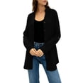 thumbnail image 4 of Women's Solid Color Long Sleeve Button Down Shirt with Collar and Pocket, 4 of 6