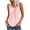 Pink, variant on XPMWRP Women's Crew Neck Ruched Sleeveless Chiffon Tank Top Casual Loose Fit Camisole for Summer, Daily Wear, Layering Pink S